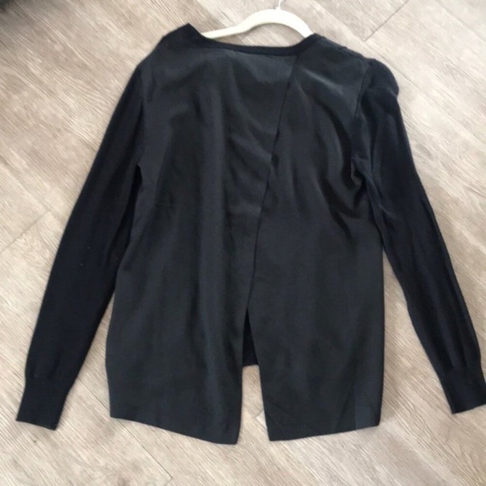 Open Back Black sweater top